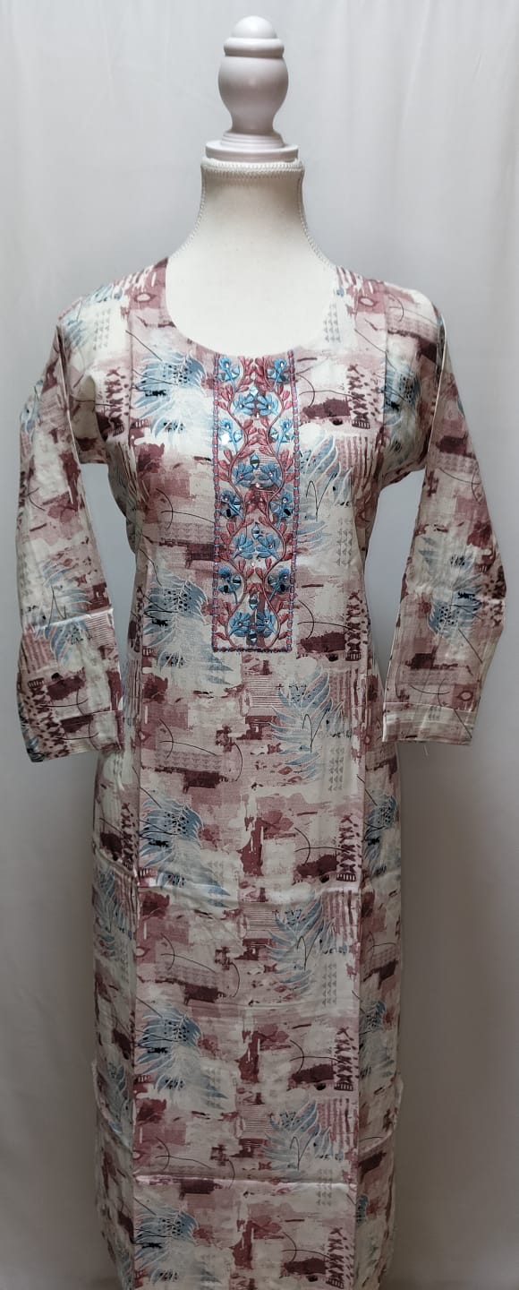Multicolored Chudidhar Set