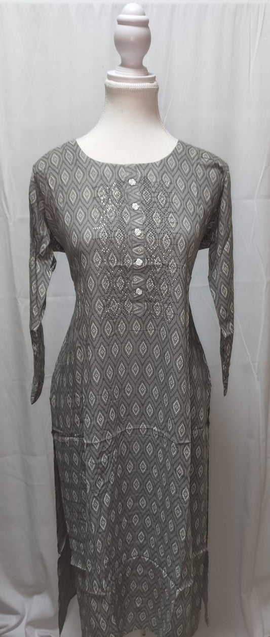 Silver Grey Kurti