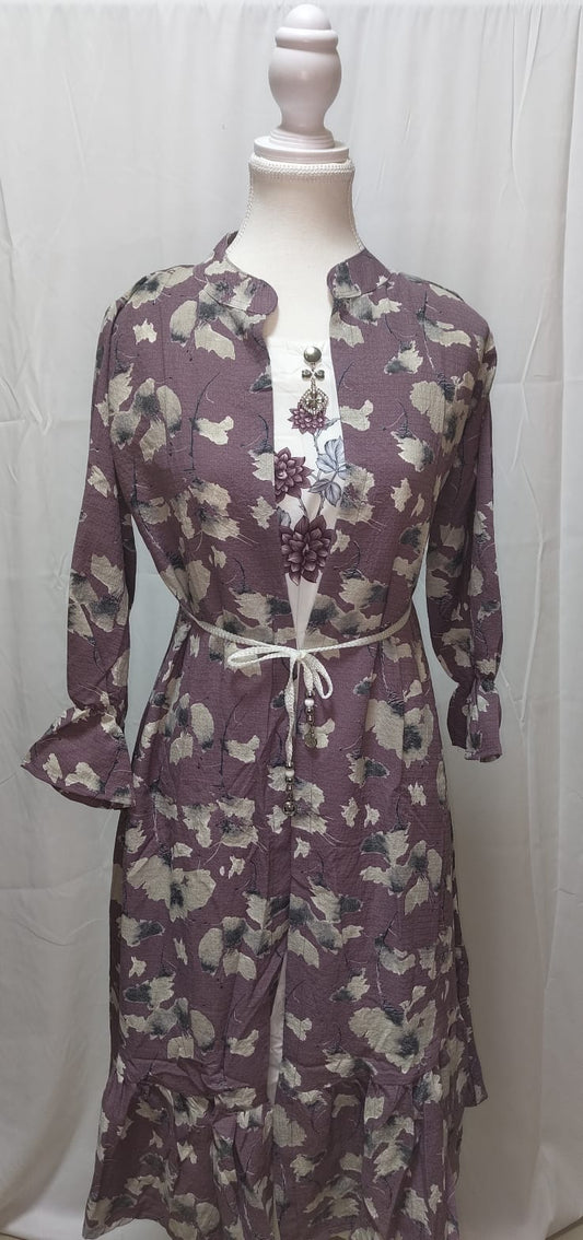 White Gown with Coat