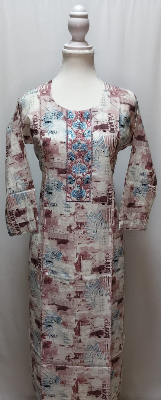 Multicolored Chudidhar Set