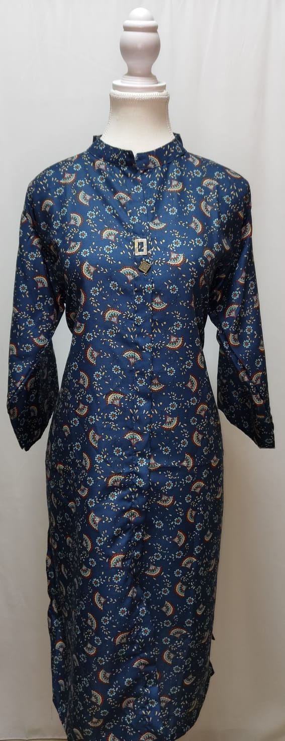 Blue Printed Kurti