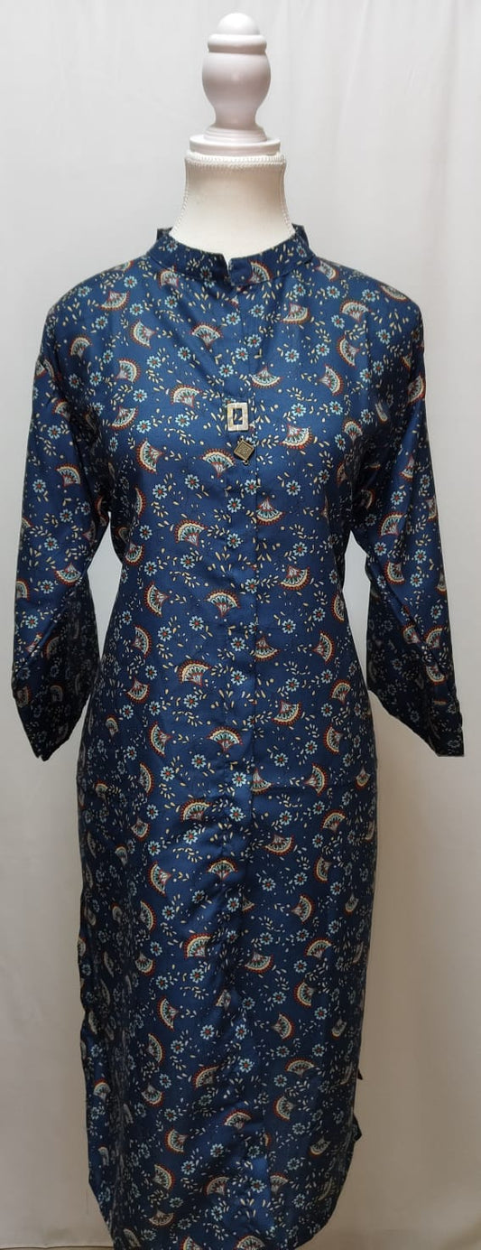 Blue Printed Kurti