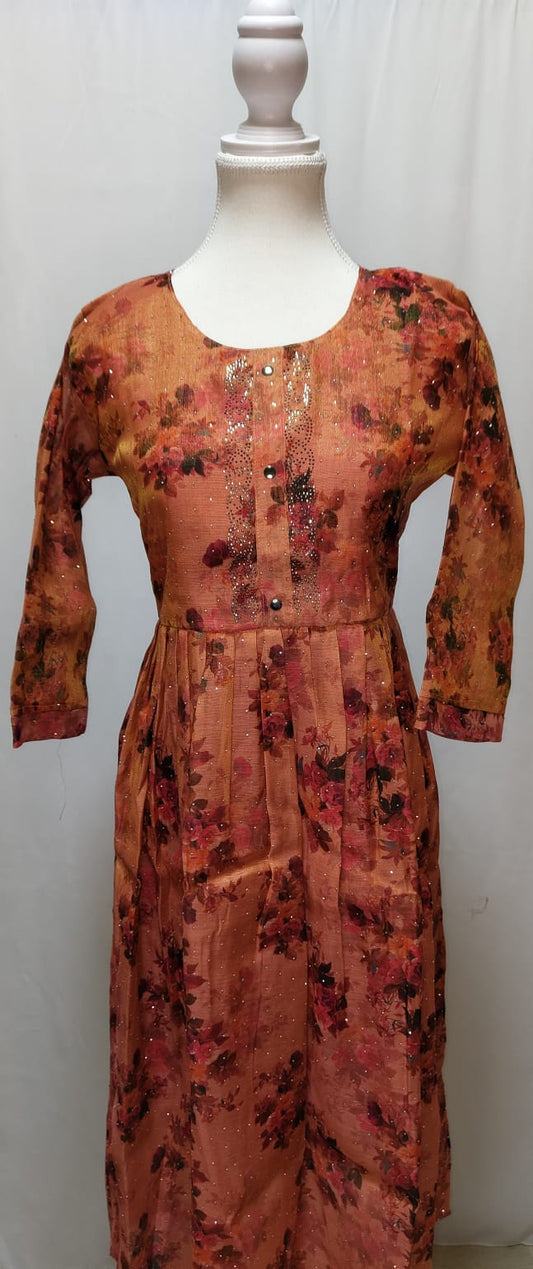Orange Party Gown