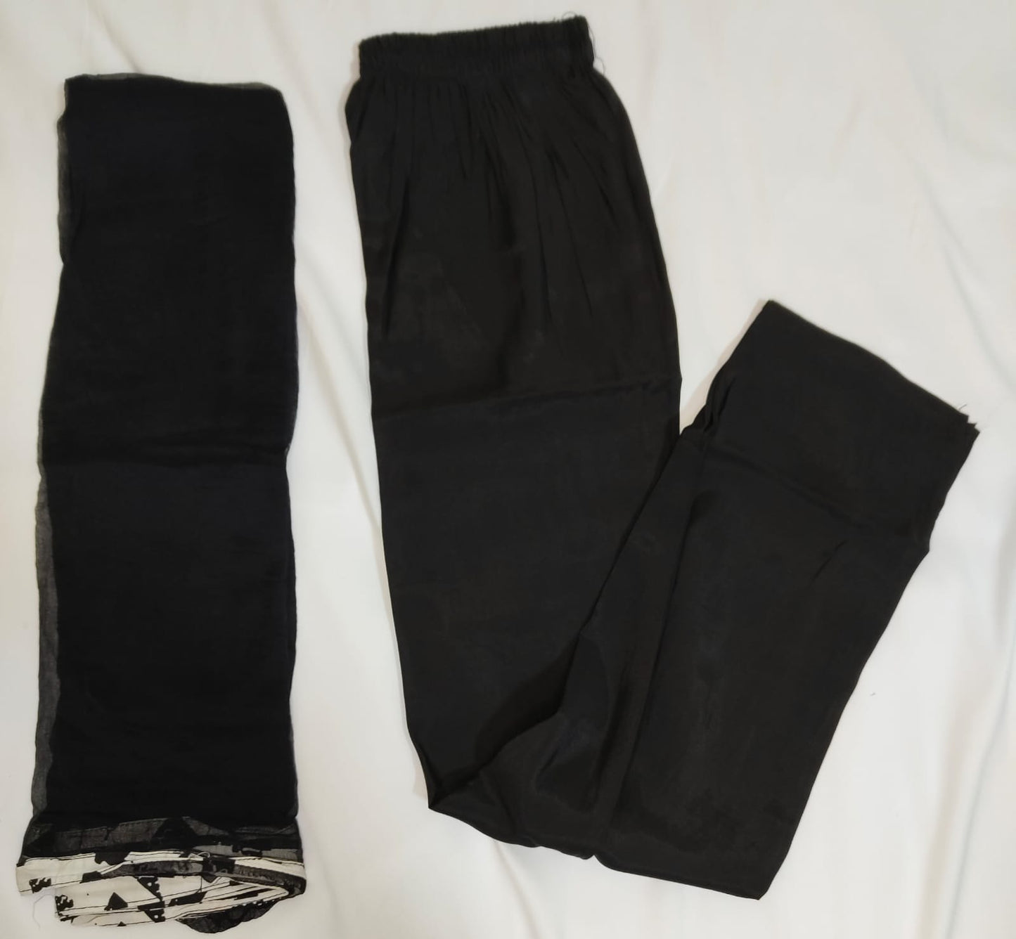 Black and White Chudidhar Set