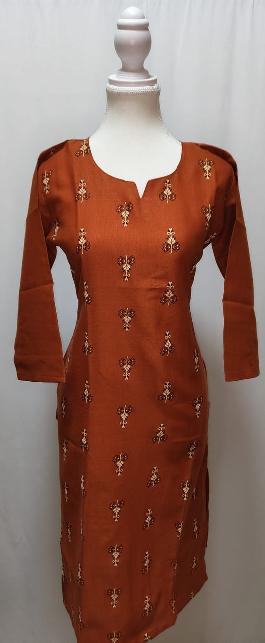 Burnt Orange Kurti